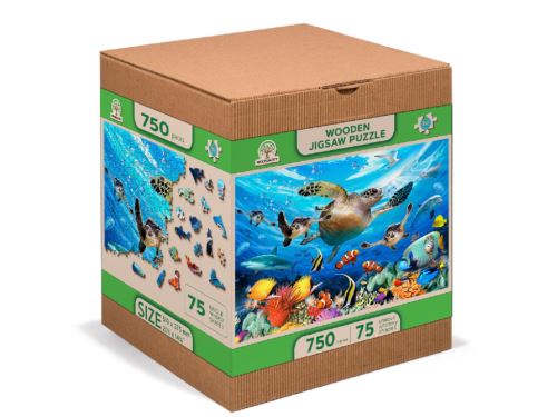 Dřevěné puzzle XL, 750 dílků - Oceánský život