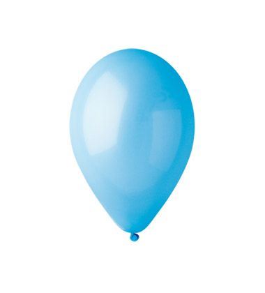 Balónky nafukovací průměr 26cm – pastelová blankytná modř, 100 ks