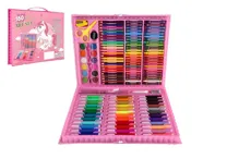 Art box kreativní sada, 160 ks v plastovém kufříku - jednorožec