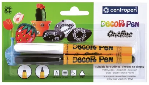Decor Pen Centropen 2628 OUTLINE - sada 2ks