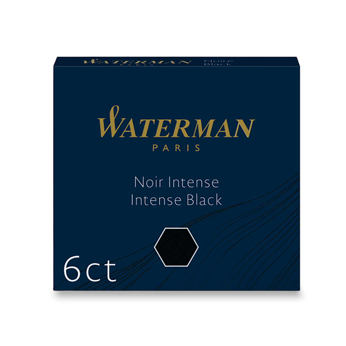 Levně Inkoustové bombičky Waterman krátké 6ks - černé
