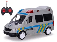 R/C auto policie CZ 17 cm 27 MHz plná funkce se světlem a zvukem na baterie (1)
