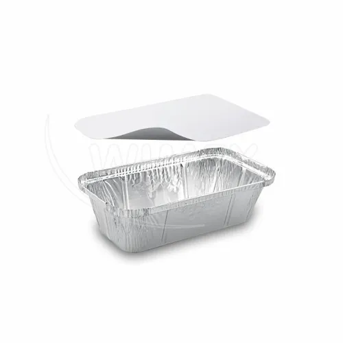 Miska (ALU) hranatá 200 x 112 x 54 mm 720 ml + víčko, 5 sad