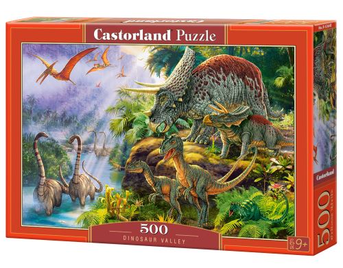 Puzzle Castorland 500 dílků - Údolí dinosaurů