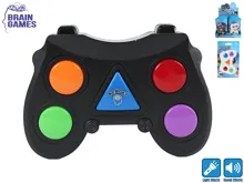 Společenská hra Brain Games test paměti 10 cm se světlem a zvukem na baterie - mix barev