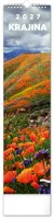 Nástěnný kalendář 2027 Notique kravata Krajina, 12 x 48 cm