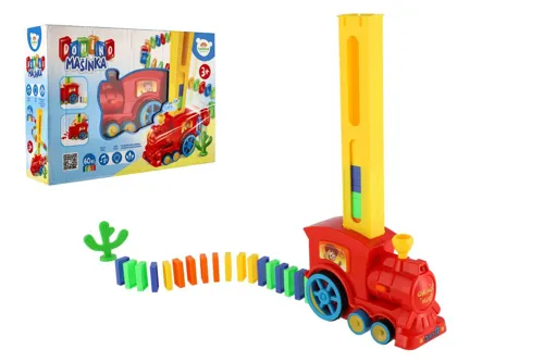 Vlak domino stavěcí 16 cm se světlem a zvukem