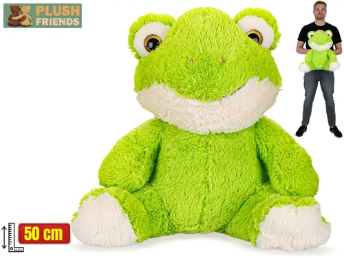 Plyšová žába Plush Friends sedící 50 cm