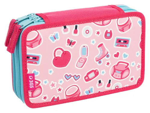 Školní penál dvoupatrový STIL Pinky