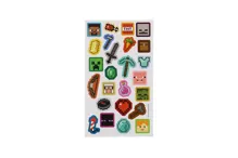 Samolepky Minecraft šedivé 25ks ve fólii (2)