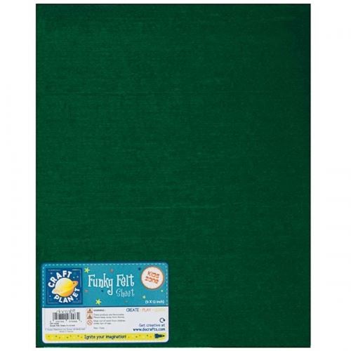 Filc 140g/m2, 22x30cm (1ks) Zelený (akryl)