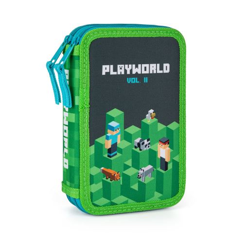Školní penál 2-patrový prázdný KARTON P+P - Playworld