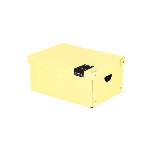 Krabice lamino velká - PASTELINI žlutá