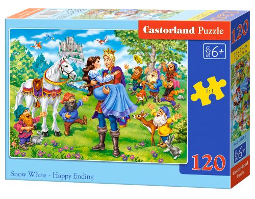 Puzzle Castorland 120 dílků - Šťastný konec pro Sněhurku