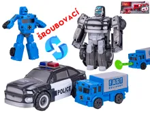 Auto robot záchranné složky 8–15 cm na volný chod, 2 ks - mix motivů
