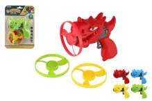 Vystřelovací vrtulka dinosaurus, 3 ks se startérem - mix barev