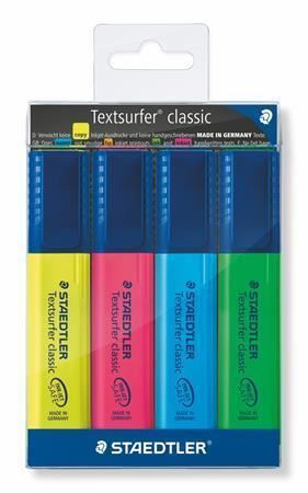 Zvýrazňovač "Textsurfer classic 364", 4 barvy, 1-5mm, STAEDTLER