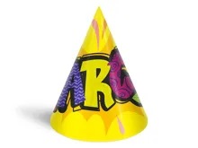 Klobouček karnevalový 6ks 16cm papírový mix 3 (5)