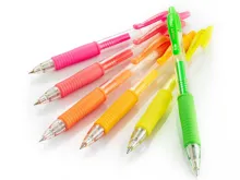 Gelový roller Pilot G-2 NEON, střední hrot 0,7mm - neonová červená (2)