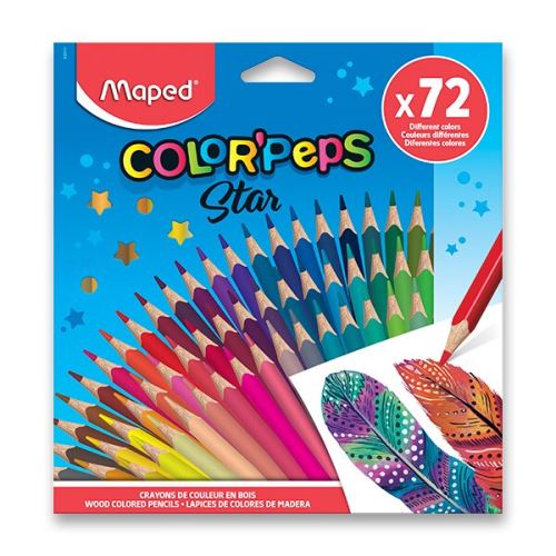 Pastelky trojhranné Maped Color'Peps - 72 barev