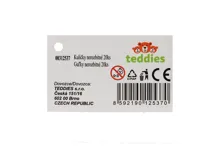 Kuličky cvrnkací nerozbitné barevné 20ks plast 1,5 cm 3 barvy látkového pytlíčku (9)