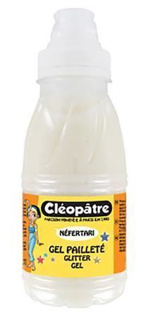 Třpytivý gel CLEOPATRE 250 ml - NEON bílá