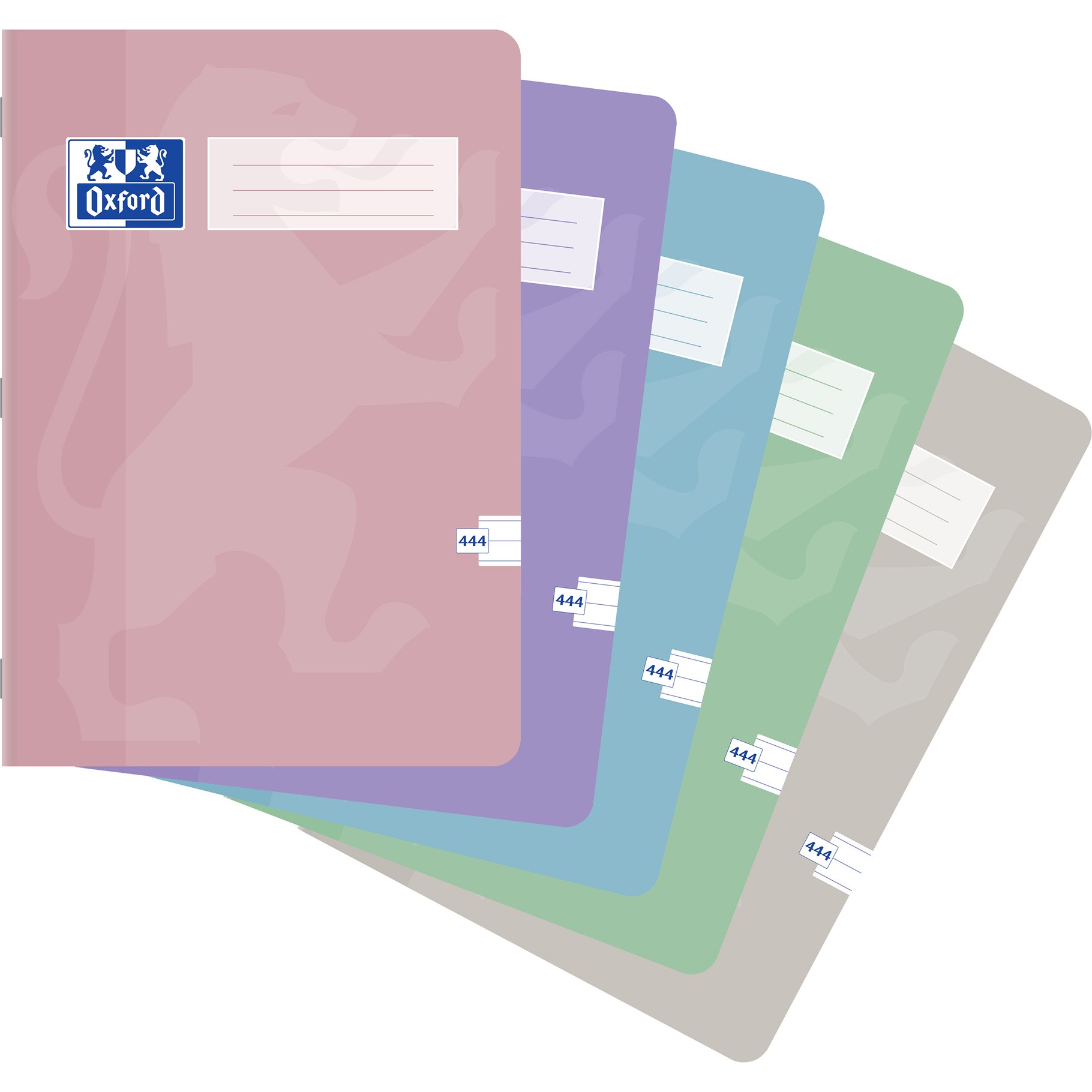 Levně Školní sešit OXFORD Touch Pastel 444 A4/40 listů, linka, mix barev