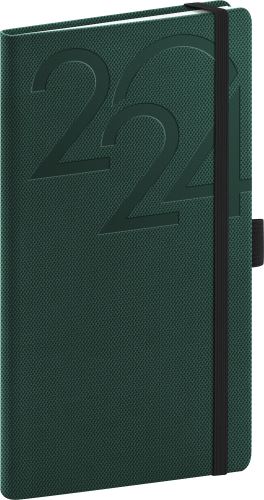 Týdenní diář kapesní Presco Group 2024 - Ajax zelený, 9 × 15,5 cm
