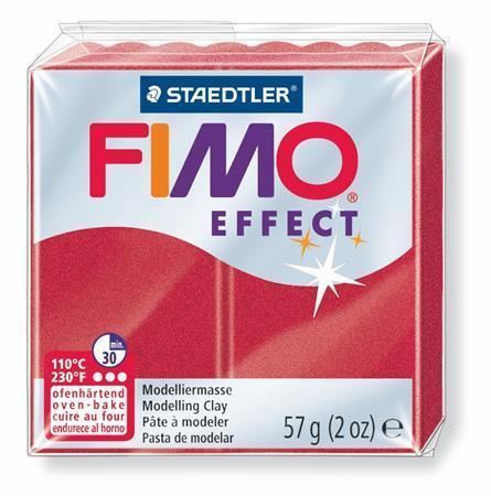 FIMO® effect 8020 modelovací hmota 57g - metalická rubínová (28)
