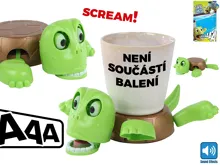 Želva a podtácek 18 cm se zvukem na baterie Želva a podtácek 18 cm se zvukem na baterie