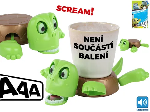 Želva a podtácek 18 cm se zvukem na baterie