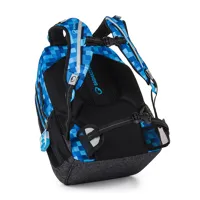 Studentský batohový set Bagmaster PORTO 26 B MODRÉ KOSTIČKY (batoh,pouzdro) (6)