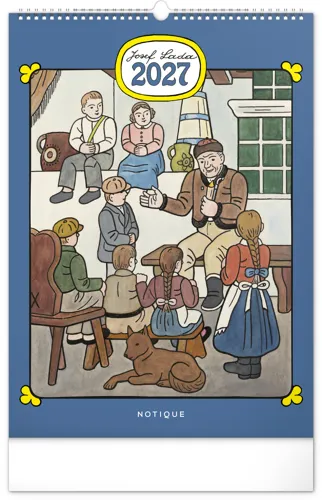 Nástěnný kalendář 2027 Notique Josef Lada, 33 x 46 cm