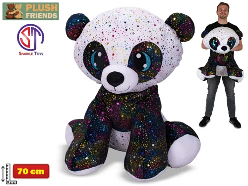 Plyšová panda Plush Friends Star Sparkle sedící 70 cm