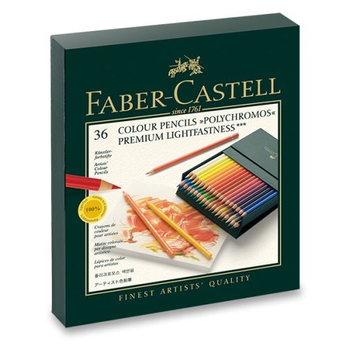 Umělecké pastelky Faber-Castell Polychromos 36 barev, Studio Box