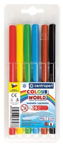 Dětské fixy Centropen Colour World 7550 - sada 6ks