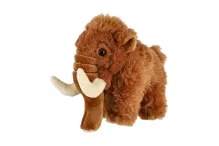Plyšový mamut 10 × 17 cm - hnědý (2)