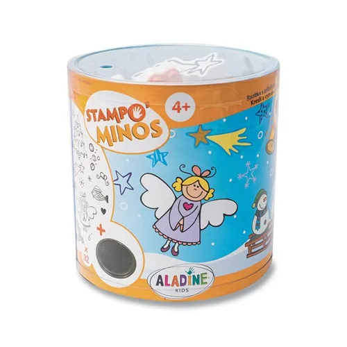 Dětská razítka s příběhem Aladine Stampo Minos - České vánoce, 32 ks