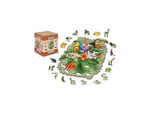Dřevěné puzzle L 37,5x25,4 cm - Ptáci v tropech, 250 dílků