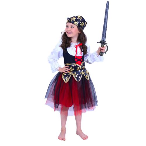 Dětský kostým pirátka, e-obal, vel. S
