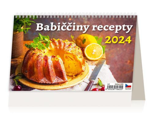 Stolní kalendář 2024 Helma - Babiččiny recepty