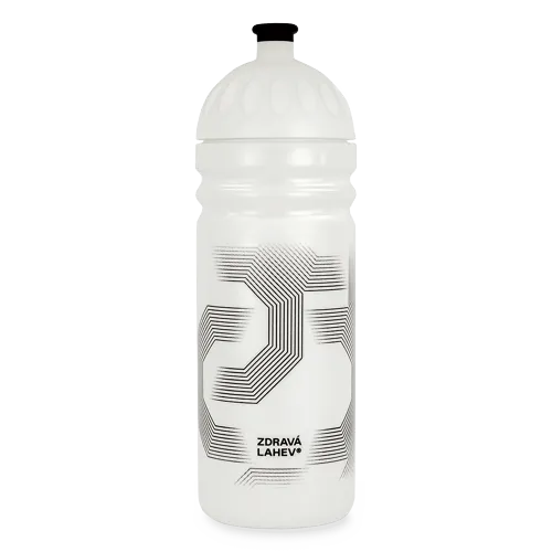 Zdravá lahev 0,7l s náhradní zátkou - Symetric bílá