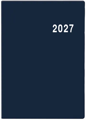 Týdenní diář 2027 Baloušek Ladislav PVC kapesní modrá