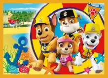 Puzzle 4v1 Prázdniny Tlapková Patrola/Paw Patrol 28,5x20,5cm v krabici 28x28x6cm (2)