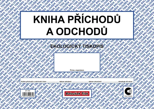 Kniha příchodů a odchodů A4 /obou./