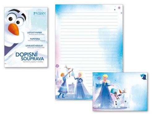 Dopisní papír barevný LUX 5+10 Disney (Frozen)