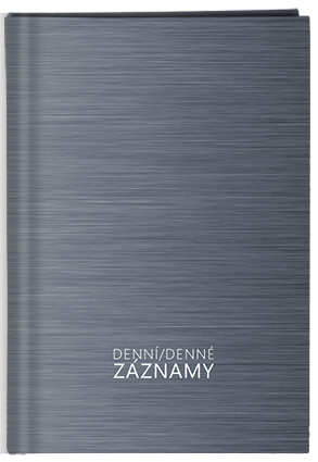 Levně Denní záznamy - A5 - Šedý