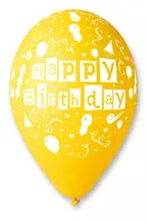 Balónky nafukovací průměr 30cm - potisk HAPPY BIRTHDAY, 10ks (1)