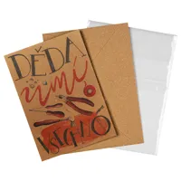 Přáníčko BeBechy - recyklovaný papír - Děda (1)