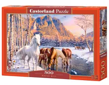 Puzzle Castorland 500 dílků - Koně v zimě Puzzle Castorland 500 dílků - Koně v zimě
